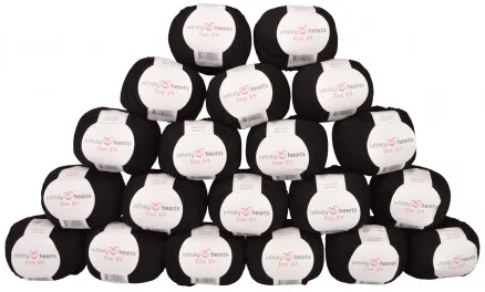 Infinity Hearts Rose 8/4 Garnpakke Unicolor 01 Schwarz - 20 Stk - Infinity Hearts Rose 8/4 Garnpakke Unicolor 01 Schwarz - 20 Stk