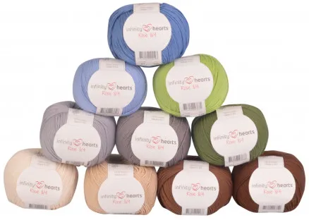 Infinity Hearts Rose 8/4 Garnpaket 04 Naturfarben - 10 Stk - Garnpaket 04 Naturfarben
