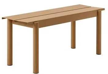 Muuto Linear Steel Bank Gebranntes Orange 110 X 34 cm