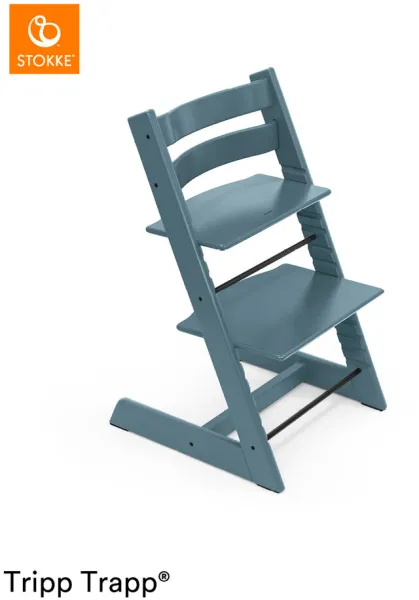 Hochstuhl Buche - Fjordblau