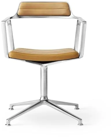 Vipp 452 Drehstuhl Leder Sand