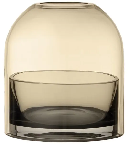 AYTM TOTA Teelichthalter Laterne Bernstein/Schwarz