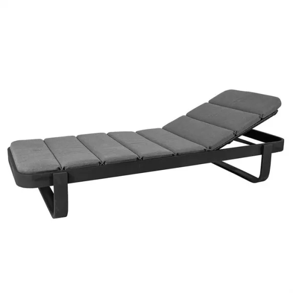 Cane-Line Cut Sonnenliege m. Kissen - Lavagrau