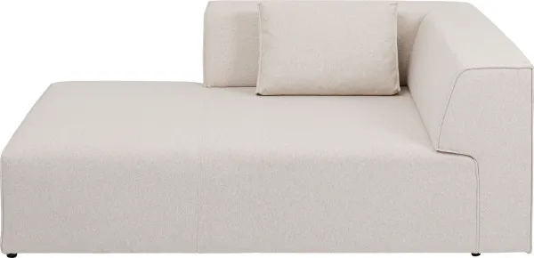 KARE DESIGN Infinity Ottomane Elements Cream Left Modul - creme Polyester und Polypropylen