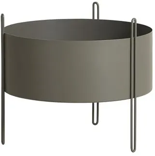 Woud Pidestall Blumentopf Medium Taupe