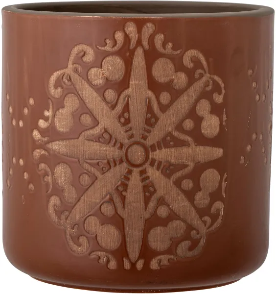 BLOOMINGVILLE Safio Deko Blumentopf, Braun, Terrakotta